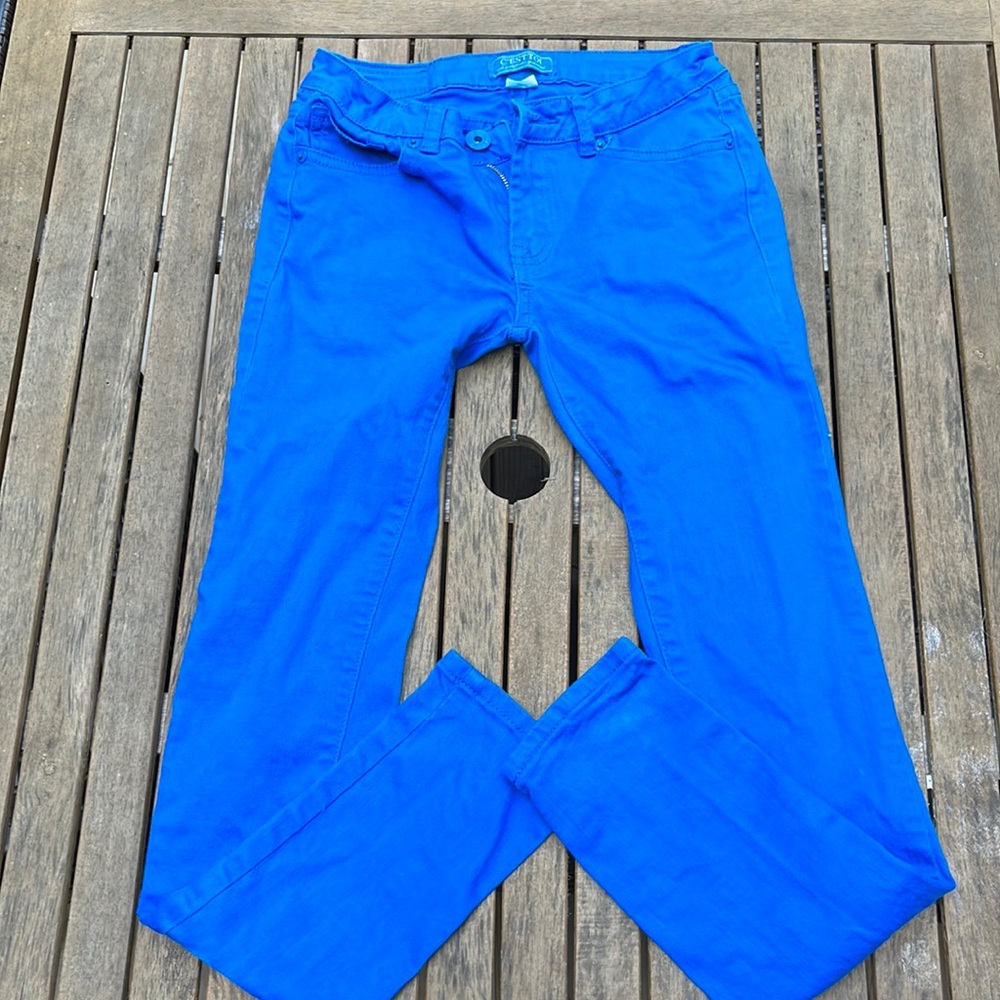 C’Esttoi warm blue skinny jeans